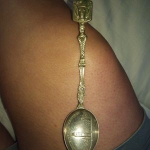 Silver Stockholm Sweeden mini spoon